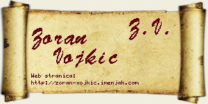 Zoran Vojkić vizit kartica